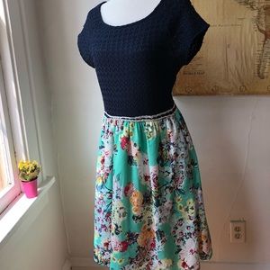 Weston Navy Floral Dress
